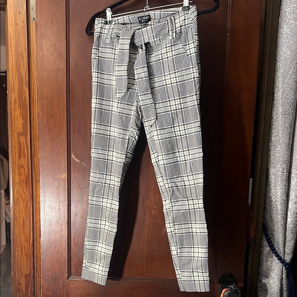 Soho Chinos with Classic Plaid Design
